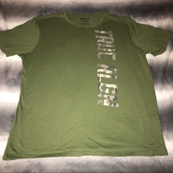 true religion olive green shirt